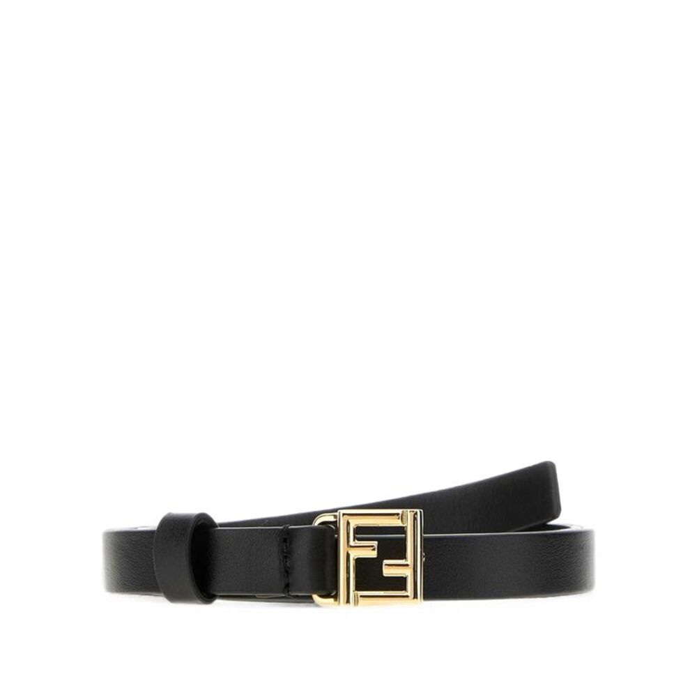 Fendi Women Cintura Ff 15 Mm In Pelle